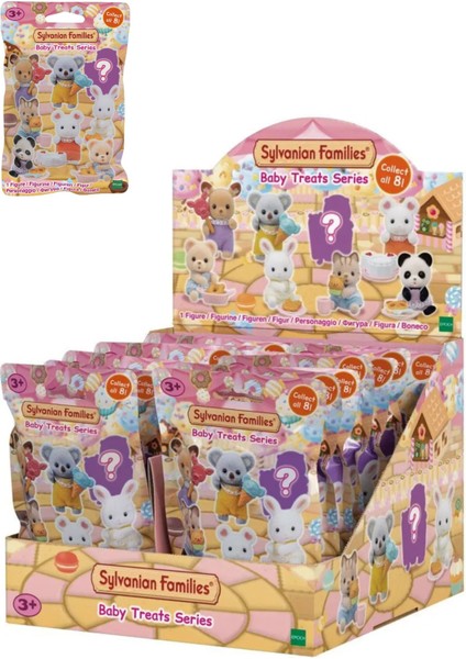 Sylvanian Families Tatlı Atıştırmalıklar Temalı Sürpriz Mini Bebek - 5 cm - 3 Adet