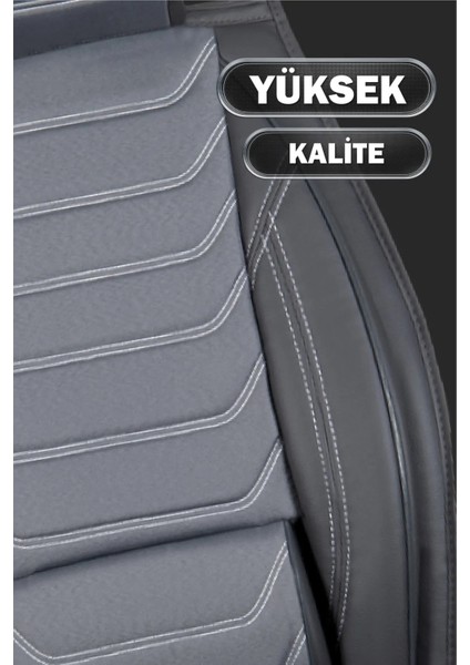 alfa Romeo Mito Uyumlu Yarı Deri Oto Koltuk Kılıfı Ön/arka 5li Anka Set Füme