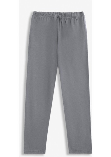 %100 Pamuk Premium Kumaş Erkek Pijama Altı Gri Relax Fit Beli Ipli Cepli Lastikli Terletmez Esnek Rahat Kesim Nefes Alan Regular