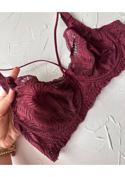 Tyla Dantelli C Cup Önü Şeritli Günlük Kullanım Balenli Şık Toparlayıcı Sütyen modelleri