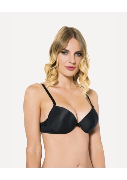 Nbb Destekli Push-Up Balenli V Yaka Kesim Cuplı Basic Sütyen- 3529 modelleri