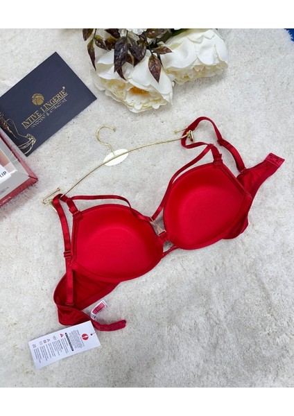 Le Jardin Monica Göğsü Şeritli Mikro Push-Up Arkası Ip Detaylı Sütyen - 7008 fırsatları