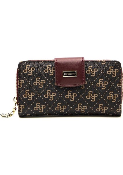 Kadın Cüzdan & Kartlık Kahve Sarı - Bordo NV928