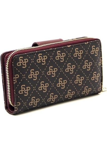 Kadın Cüzdan & Kartlık Kahve Sarı - Bordo NV928 modelleri