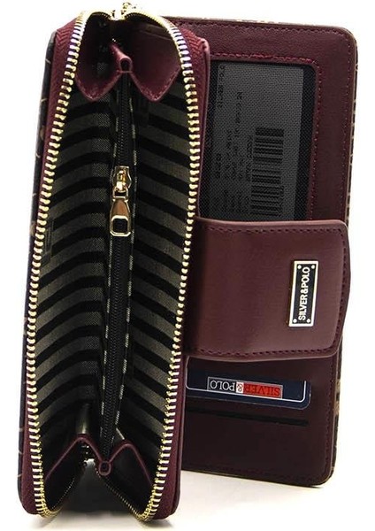 Kadın Cüzdan & Kartlık Kahve Sarı - Bordo NV928 indirimleri