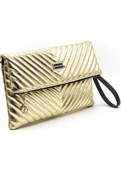 Silver Polo Altın - Altın NV1134 Kadın Portföy Clutch fiyatları
