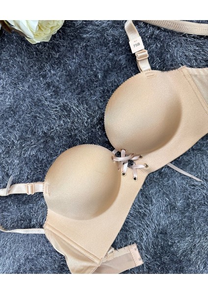 Natasha Ithal Balensiz Push-Up Lazer Kesim Önden Bağlamalı Rahat Sütyen -8388 fırsatları