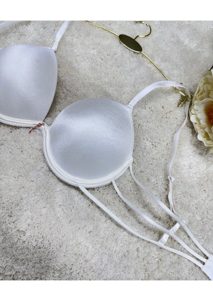 Le Jardin Valeria Biyeli Taşlı Mikro Push-Up Arkası Ip Detaylı Sütyen - 7007 fırsatları