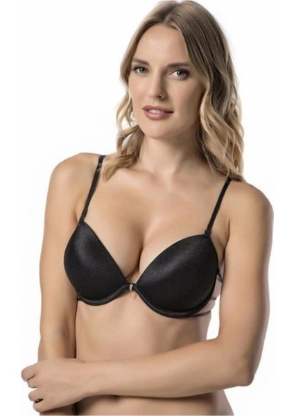 Le Jardin Valeria Biyeli Taşlı Mikro Push-Up Arkası Ip Detaylı Sütyen - 7007