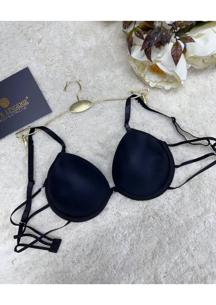 Le Jardin Valeria Biyeli Taşlı Mikro Push-Up Arkası Ip Detaylı Sütyen - 7007 fırsatları