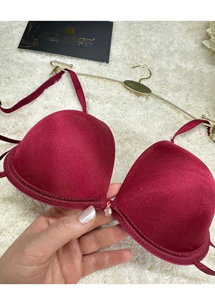 Le Jardin Valeria Biyeli Taşlı Mikro Push-Up Arkası Ip Detaylı Sütyen - 7007 fırsatları