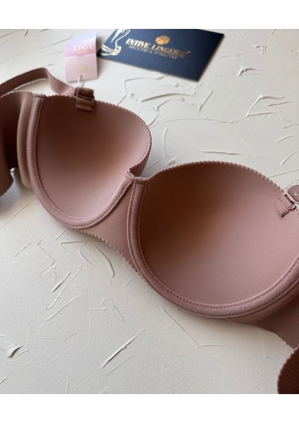 Samanta Balenli Desteksiz Lazer Kesim Parlak Kumaşlı Ithal Sütyen -42 indirimleri