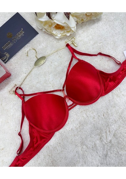 Le Jardin Monica Göğsü Şeritli Mikro Push-Up Arkası Ip Detaylı Sütyen - 7008 fiyatları