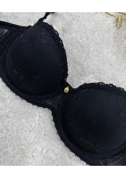 Le Jardin Charlotte Güpür Dantelli Balenli Desteksiz Silikonlu Sütyen -7001 modelleri