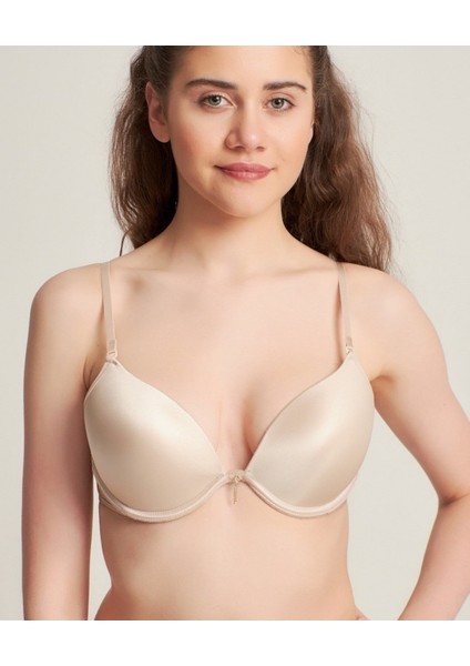 Le Jardin Valeria Biyeli Taşlı Mikro Push-Up Arkası Ip Detaylı Sütyen - 7007