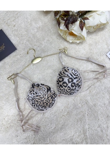 Le Jardin Valeria Biyeli Taşlı Mikro Push-Up Arkası Ip Detaylı Sütyen - 7007