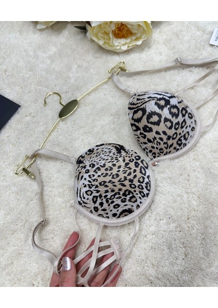 Le Jardin Valeria Biyeli Taşlı Mikro Push-Up Arkası Ip Detaylı Sütyen - 7007 modelleri