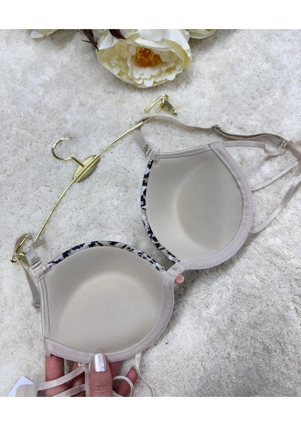 Le Jardin Valeria Biyeli Taşlı Mikro Push-Up Arkası Ip Detaylı Sütyen - 7007 indirimleri