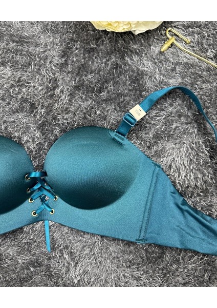Natasha Ithal Balensiz Push-Up Lazer Kesim Önden Bağlamalı Rahat Sütyen -8388