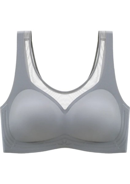 Isabel Tül Detaylı Ithal Dikişsiz Balensiz Ice-Silk Bralet-Spor Sütyeni -681