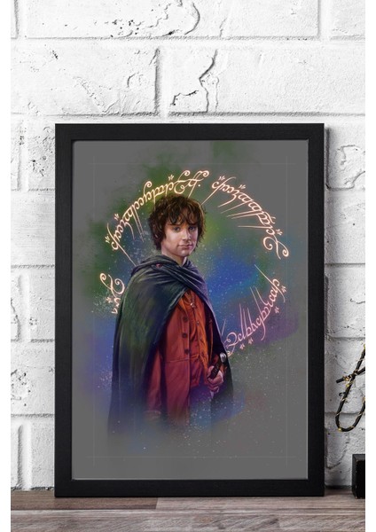 Yüzüklerin Efendisi Frodo Baggins Çerçeveli Tablo - Film Posteri Tablo