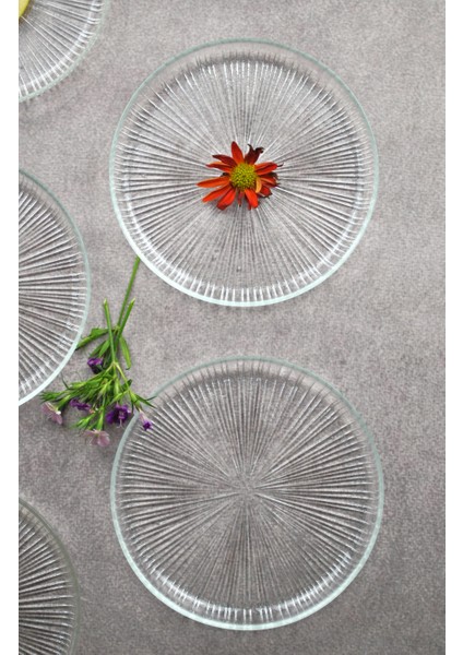 Cam Mini Tatlı Pasta Tabağı 16 cm Sunumluk Tabak fiyatları