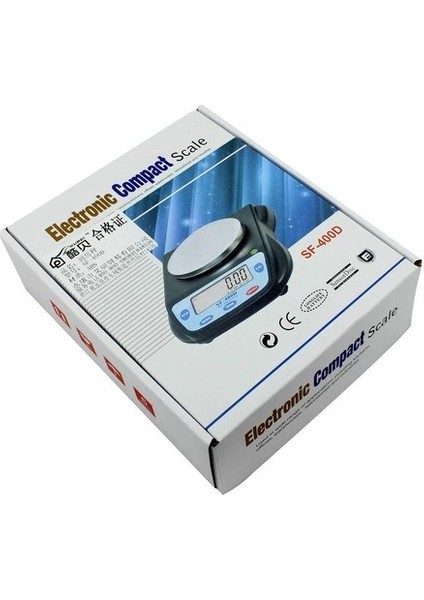 KRG02 LCD Dijital Göstergeli Elektronik Hassas Terazi SF-400D (500 Gr-0.01) (Mulvix)