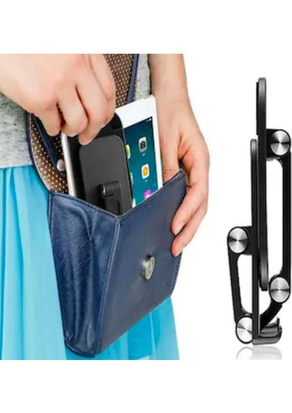KRG02 Plastik Ayarlanabilir Kaydırmaz Taban Telefon Tablet Standı (Mulvix)
