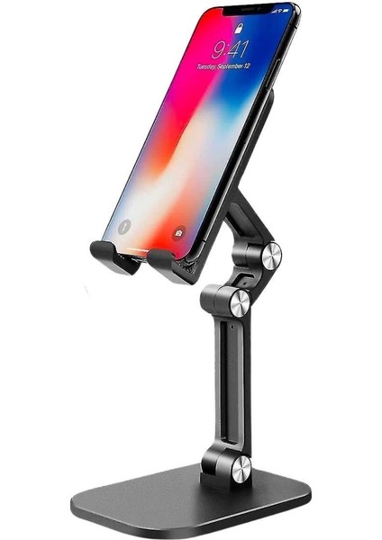 KRG02 Plastik Ayarlanabilir Kaydırmaz Taban Telefon Tablet Standı (Mulvix)