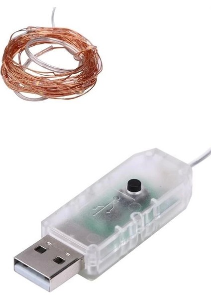 KRG02 Yılbaşı ve Özel Konsept Dekorasyon 5 mt USB Bağlantılı Led Işık (Mulvix)