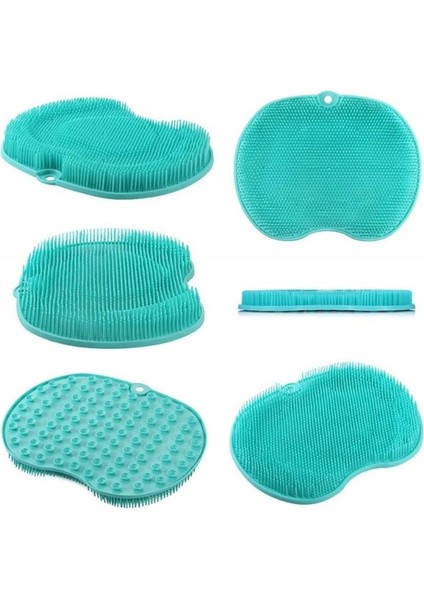 Mulvxkrg KRG02 Pratik Vantuzlu Banyo Sırt Fırçası ve Masaj Matı (Mulvix)