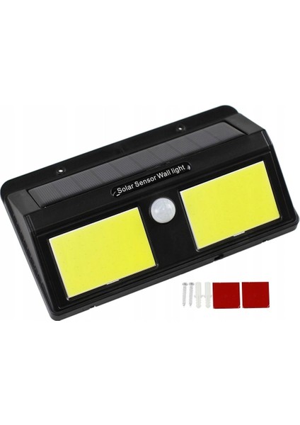 KRG02 Solar Güneş Enerjili Sensörlü 96 Led Aplik Duvar Tipi Led Lamba (Mulvix)