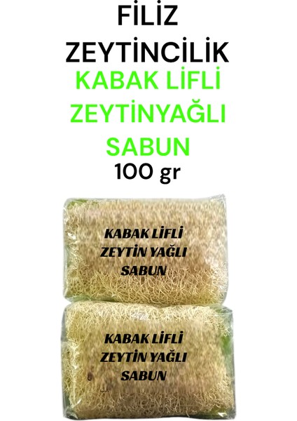 Doğal Kabak Lifli Zeytinyağlı Türk Hamamı Sabun