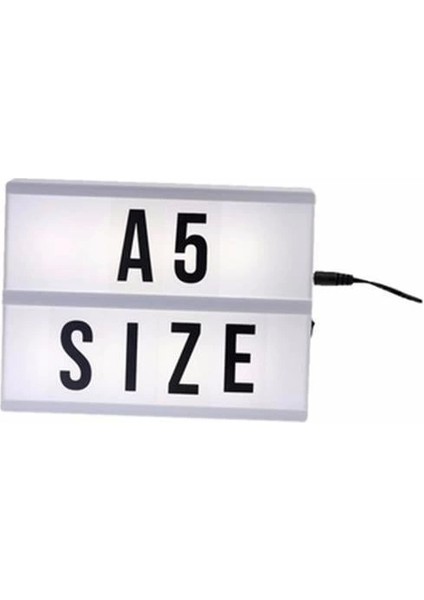KRG02 Sinematik Lightbox Dekorasyon Aydınlatma Aksesuarları (A5 Boyut) (Mulvix)