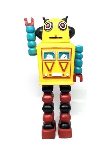 KRG02 Nostaljik Sevimli Uzaylı Robot Şeklinde Figür Biblo (Mulvix)