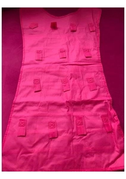 KRG02 Elbise Şeklinde Takı Organizeri - Pembe (Mulvix)