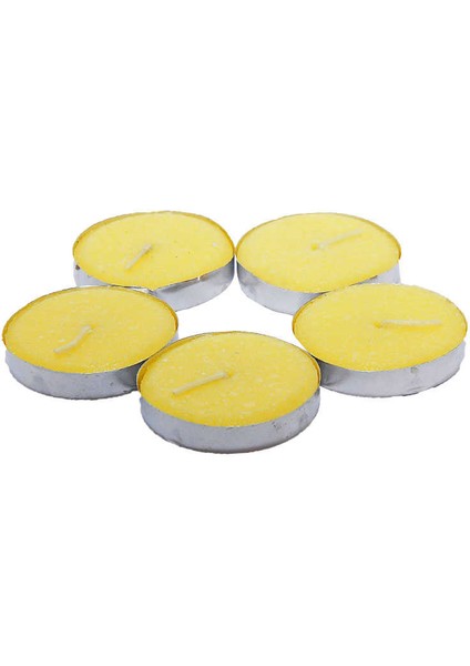 Mulvxlkm LKM02 Tea Lights Sarı Mum 5 Li 1 Paket (Mulvix)