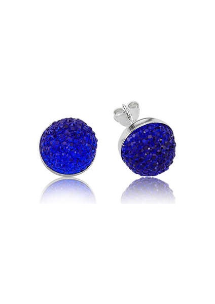 Mulvxeasy EASY02 925 Ayar Kristal Mavi Çivili Küpe (EA1650002) (8585) (Mulvix) fiyatları