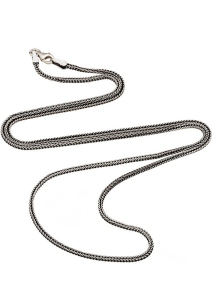 Mulvxeasy EASY02 925 Ayar 2 mm Tilki Kuyruğu 65 cm Zincir (T8439) (8585) (Mulvix)