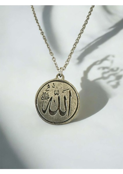 Müslüman Islami Allah Kutsal Yuvarlak Allah Yazılı Kolye modelleri