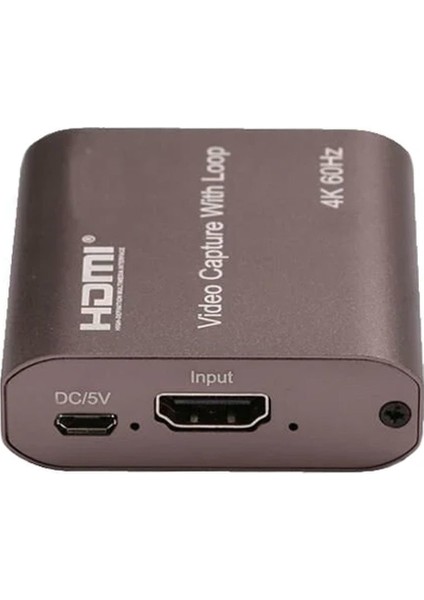 1080P 60 Fps Oyun Konsolundan Bilgisayara Kayıt Kartı Fullhd Capture Card (Monitör Çıkışlı)