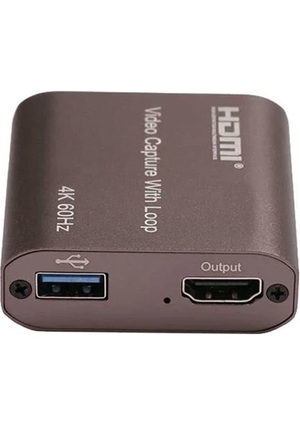 1080P 60 Fps Oyun Konsolundan Bilgisayara Kayıt Kartı Fullhd Capture Card (Monitör Çıkışlı)