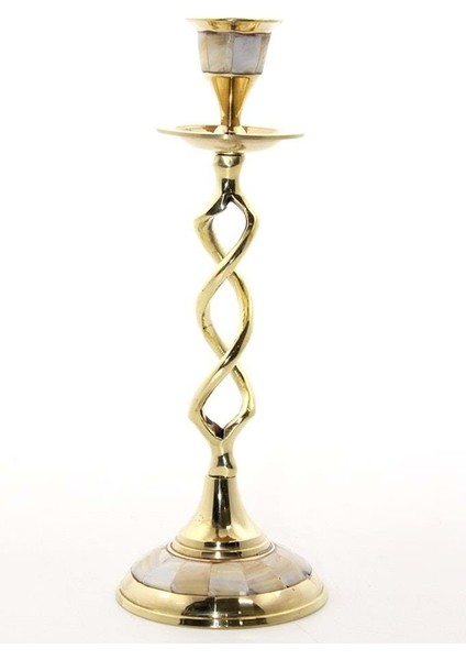 Tekli Pirinç Sedefli Şamdan fiyatları