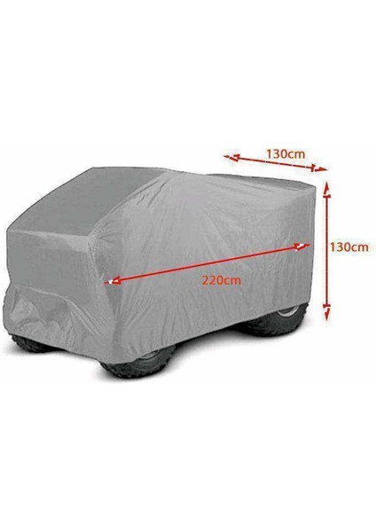 700 cc Atv Branda Örtüsü Miflonlu 4 Mevsim Su ve Toza Dayanıklı