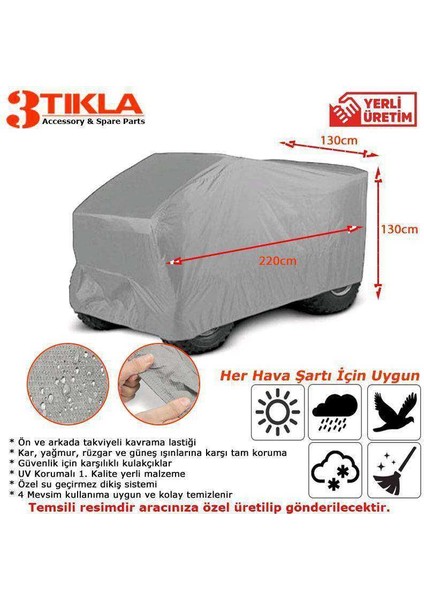 700 cc Atv Branda Örtüsü Miflonlu 4 Mevsim Su ve Toza Dayanıklı fiyatları