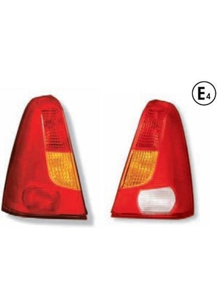 -611257 - Stop Lambası Dacıa Logan Sag Sarı Sınyallı 03 06 Duysuz