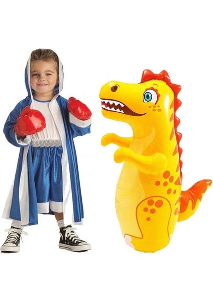 Şişme Boks Oyunu - Punch Bop Game - Hacıyatmaz Oyun - Şişme Deniz Oyuncağı - Box Vuruş Oyunu