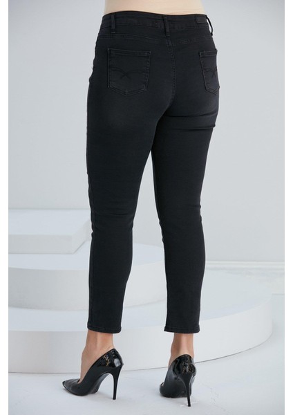 Şık ve Rahat Kadın Büyük Beden Füme Pantolon fırsatları