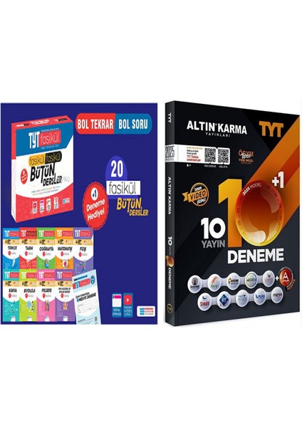 Iletişim Tyt Fasikül Fasikül Tüm Dersler ve Altın Karma Deneme Seti 2 Kitap