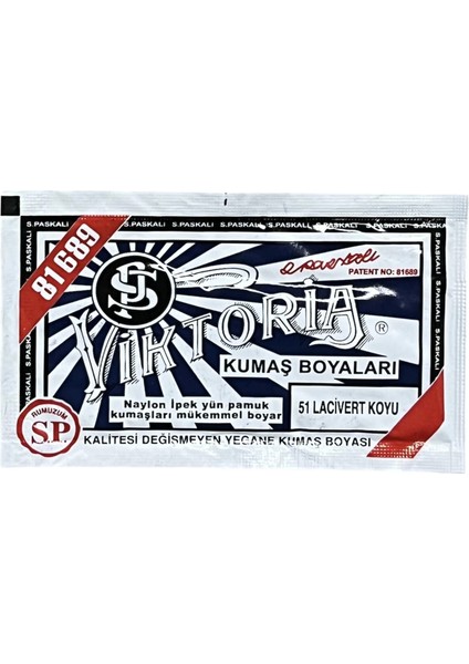 Koyu Lacivert Kumaş Boyası Viktoria 10GR
